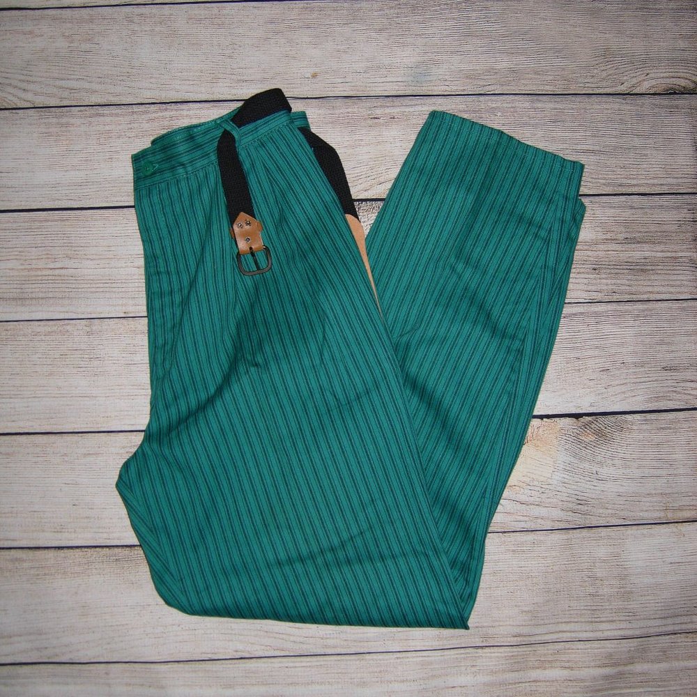 Vintage Retro New Directions Striped Baggy Pants 10